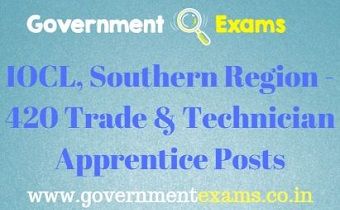IOCL, Southern Region Recruitment 2019