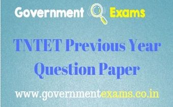 TNTET Previous Year Question Paper