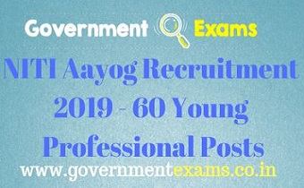 NITI Aayog Recruitment 2019
