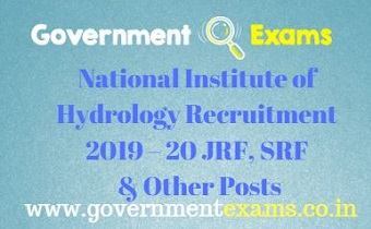 National Institute of Hydrology Recruitment 2019
