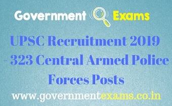 UPSC Recruitment 2019