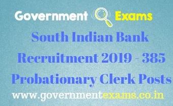 SIB Probationary Clerk Recruitment 2019