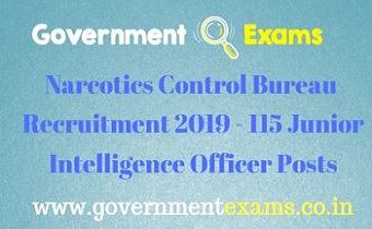 Narcotics Control Bureau Recruitment 2019