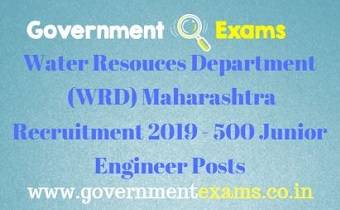 WRD Maharashtra Recruitment 2019