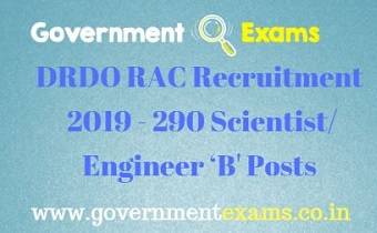 DRDO RAC Recruitment 2019