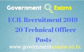 ECIL Technical Officer Recruitment 2019