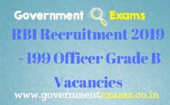 RBI Officer Grade B Recruitment 2019