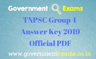 TNPSC Group 4 Answer Key 2019