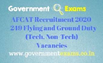 AFCAT Recruitment 2020