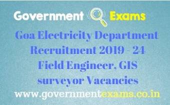 Goa Electricity Department Recruitment 2019