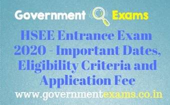 HSEE Entrance Exam 2020