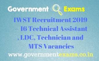 IWST Recruitment 2019