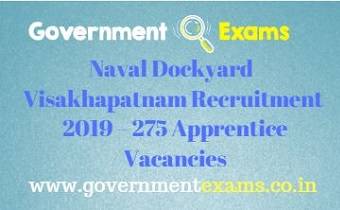 Naval Dockyard Visakhapatnam Recruitment 2019