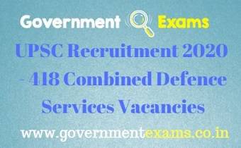 UPSC Recruitment 2020
