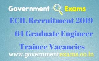 ECIL Graduate Engineer Trainee Recruitment 2019