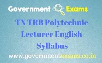 TN TRB Polytechnic English Syllabus