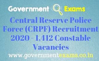 CRPF Constable Recruitment 2020