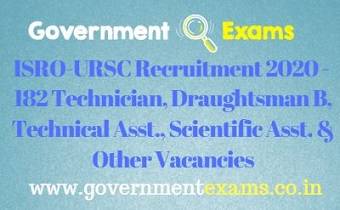 ISRO-URSC Recruitment 2020