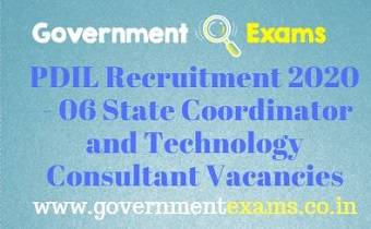 PDIL State Coordinator and Technology Consultant Recruitment 2020