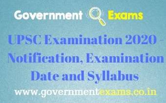 UPSC Examination 2020