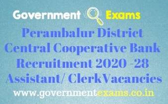 Perambalur District Recruitment Bureau Recruitment 2020