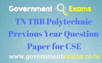 TRB Polytechnic Previous Year Question Paper for CSE
