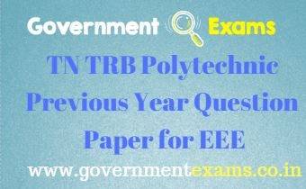 TRB Polytechnic Previous Year Question Paper for EEE