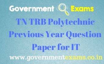 TRB Polytechnic Previous Year Question Paper for Information Technology