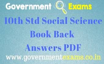 Samacheer Kalvi 10th Social Science Book Back Answers