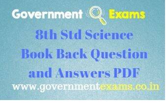 8th New Science Book Back Questions and Answers