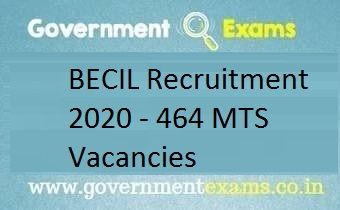 BECIL MTS Recruitment 2020