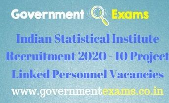Indian Statistical Institute Recruitment 2020