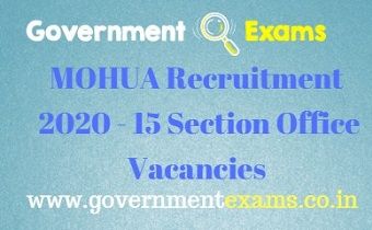 MOHUA Recruitment 2020