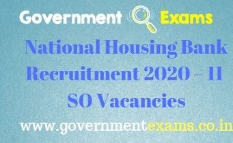 National Housing Bank Recruitment 2020