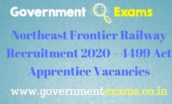 Northeast Frontier Railway Recruitment 2020
