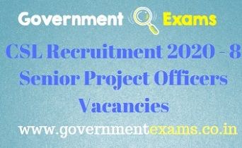 CSL Senior Project Officer Recruitment 2020