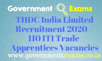 THDC India Limited Recruitment 2020