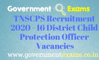 TNSCPS Recruitment 2020