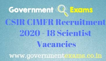 CIMFR Scientist Recruitment 2020