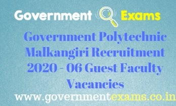 Government Polytechnic Malkangiri Recruitment 2020
