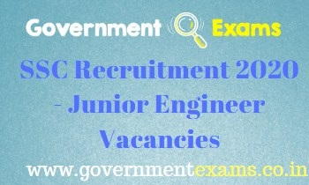 SSC Junior Engineer Recruitment 2020