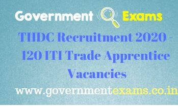 THDC ITI Trade Apprentice Recruitment 2020