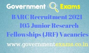 BARC JRF Recruitment 2021
