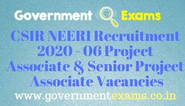 NEERI Project Associate Recruitment 2020
