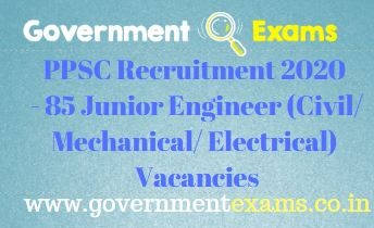 PPSC Junior Engineer Recruitment 2020