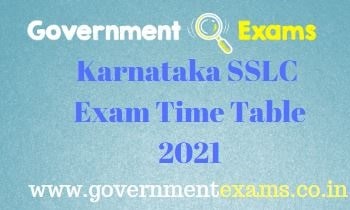 Karnataka SSLC Exam Date 2021