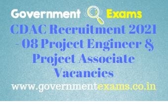 CDAC Chennai Project Engineer Associate Recruitment 2021