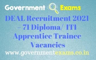 DRDO DEAL Apprentice Recruitment 2021