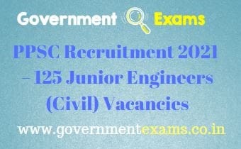 PPSC Junior Engineer Recruitment 2021