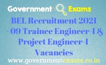 BEL Trainee Project Engineer Recruitment 2021